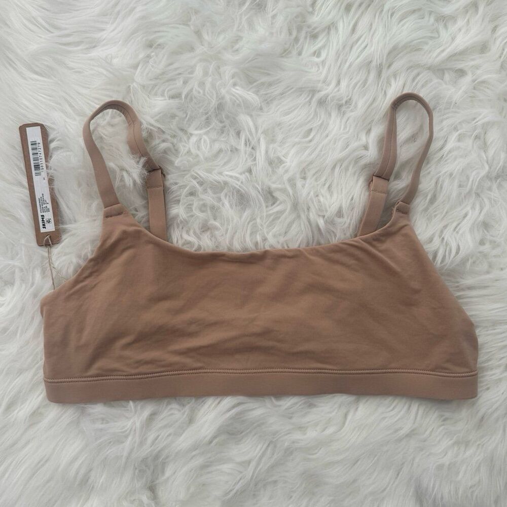 Skims Fits Everybody Scoop Neck Bralette Clay Size Medium